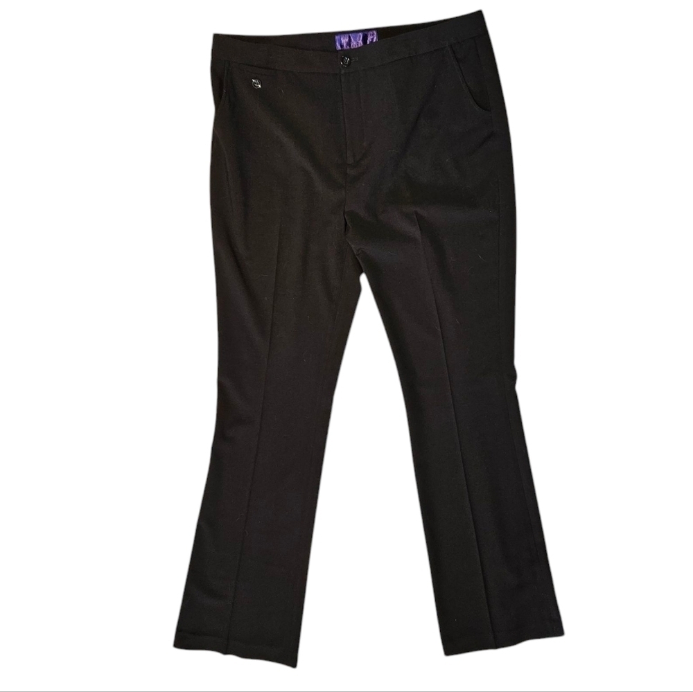 NYDJ Not Your Daughter's Jeans Chocolate Brown Trouser Work Pants Slacks size 14